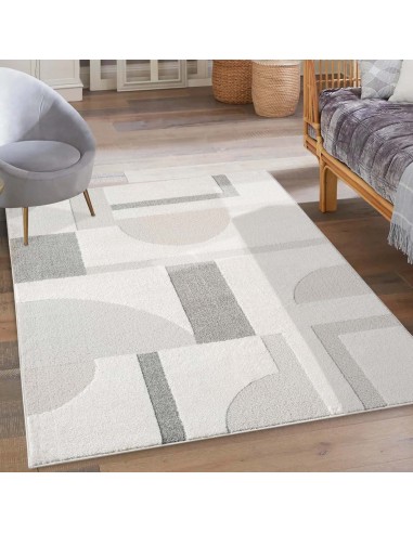 Tapis gris géométrique - ELENE Profitez des Offres !