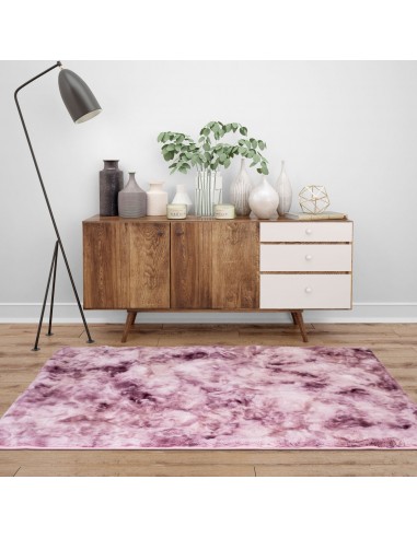 Tapis rose uni et douillet - ANIRA les ctes