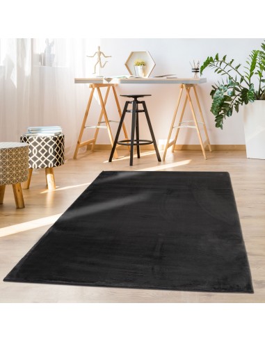 Tapis anthracite uni et doux - SIERA Fin de série