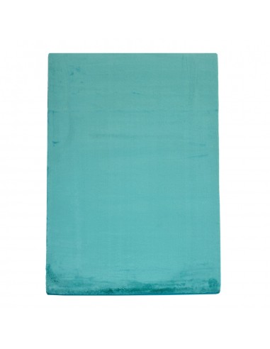 Tapis turquoise uni et doux - SIERA paiement sécurisé