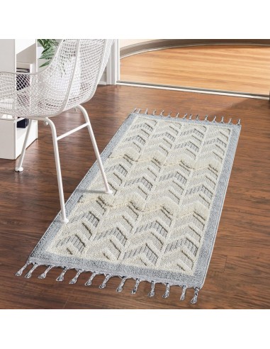 Tapis gris à motif triangulaire - LUNA online