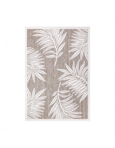 Tapis extérieur et intérieur beige à motif végétal - COSTA 2023