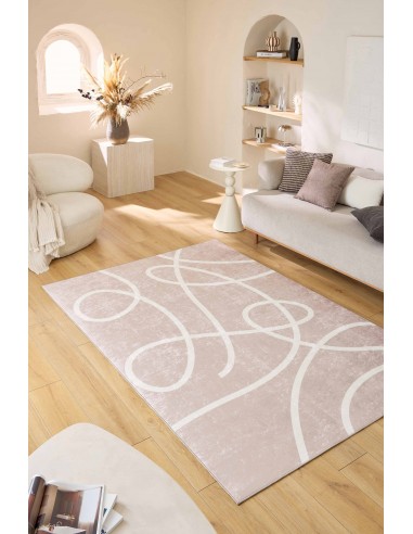 Tapis lavable motif lignes abstraites -  SÉVILLE en linge