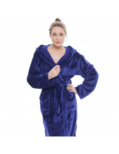 Robe de chambre polaire violet | Peignoir de bain femme la colonne vertébrale