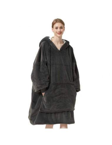 Pilou Pilou Sweater Grey - Giant Fleece-Lined Hoodie för damer de votre