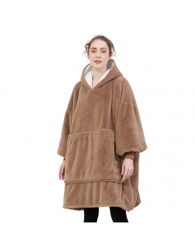 Damtröja Brown Pilou Pilou - Giant Fleece-Lined Hoodie de France