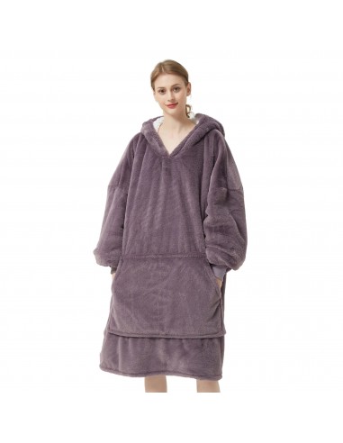 Pilou Pilou Purple Sweater - Giant Fleece-Lined Hoodie för damer pas cheres