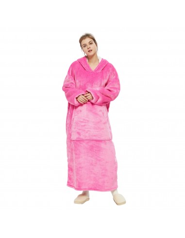 Plaid med Fuchsia ærmer - Kæmpe fleece tæppe une grave pollution 