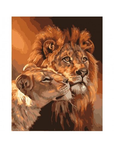 Couple de Lions Amoureux Toutes les collections ici