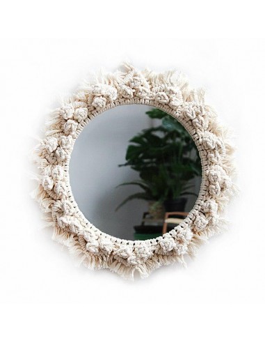 Miroir en Macramé Cloudy pas cher