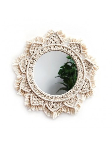 Miroir en Macramé Maya suggérées chez