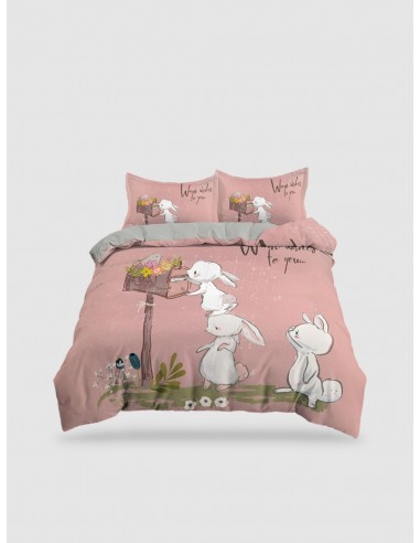 parure de lit  lapin mignon Livraison rapide