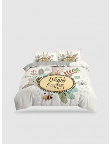 housse de couette  lapin fleuri ou a consommer sur place