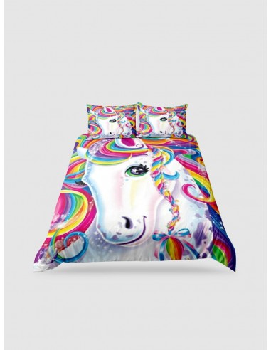 housse de couette  licorne 140x200 pas cheres