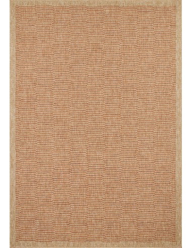 Tapis jute motif graphique terracotta - IBIZA Le MVP de beaucoup