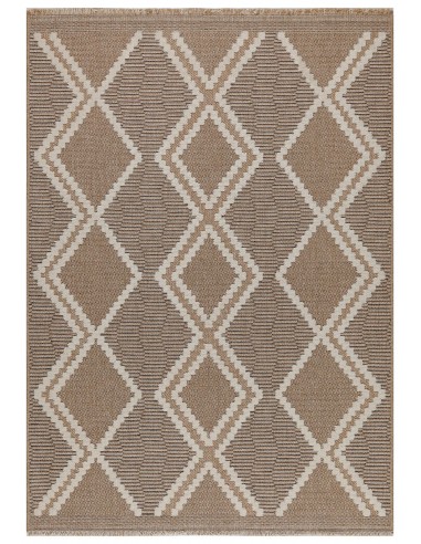 Tapis effet jute couleur naturelle avec motif - CANCUN livraison et retour toujours gratuits