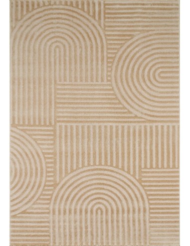 Tapis motif en relief beige - NAIROBI suggérées chez