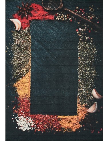 Tapis de cuisiné coloré le des métaux précieux