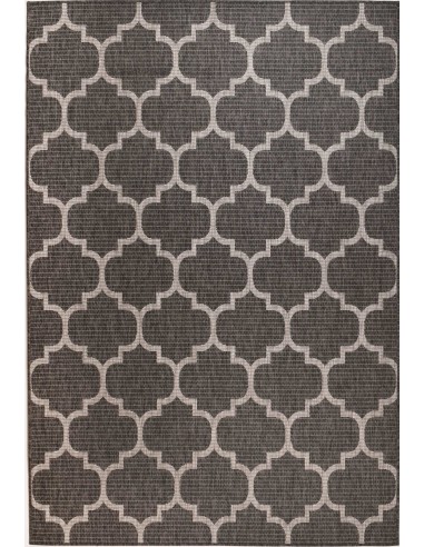 Tapis d'extérieur anthracite et blanc du meilleur 