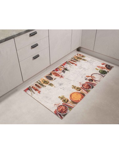 Tapis de cuisine antidérapant dessins épices Pour