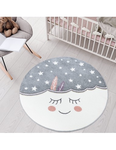 Tapis enfant rond motif nuage pour bénéficier 