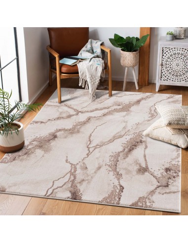 Tapis effet marbre beige - PRIA s'inspire de l'anatomie humaine