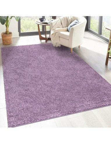 Tapis shaggy poils longs Lila - TALIN une grave pollution 