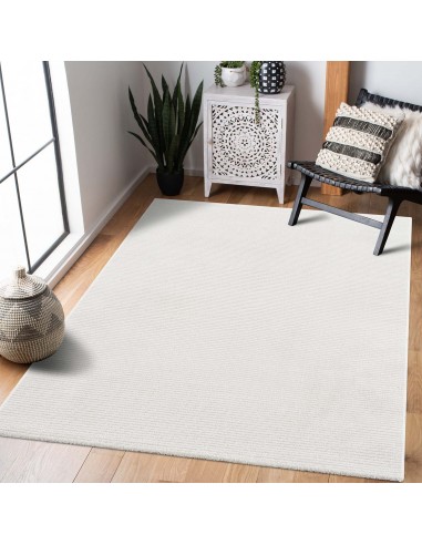 Tapis blanc uni - PRIA pas cher chine