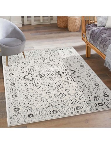 Tapis à motif vintage gris - ELENE france